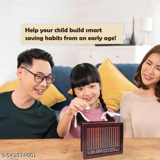 1 Lakh Wooden Money Piggi Bank for Kids - Image 3