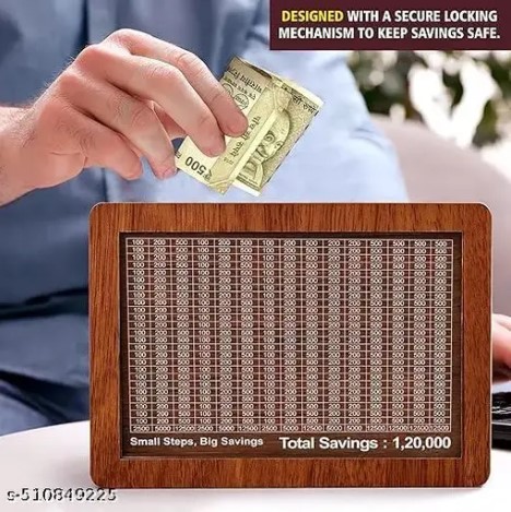 Piggy Bank 100000 with Savings Goal Tracker for Kids